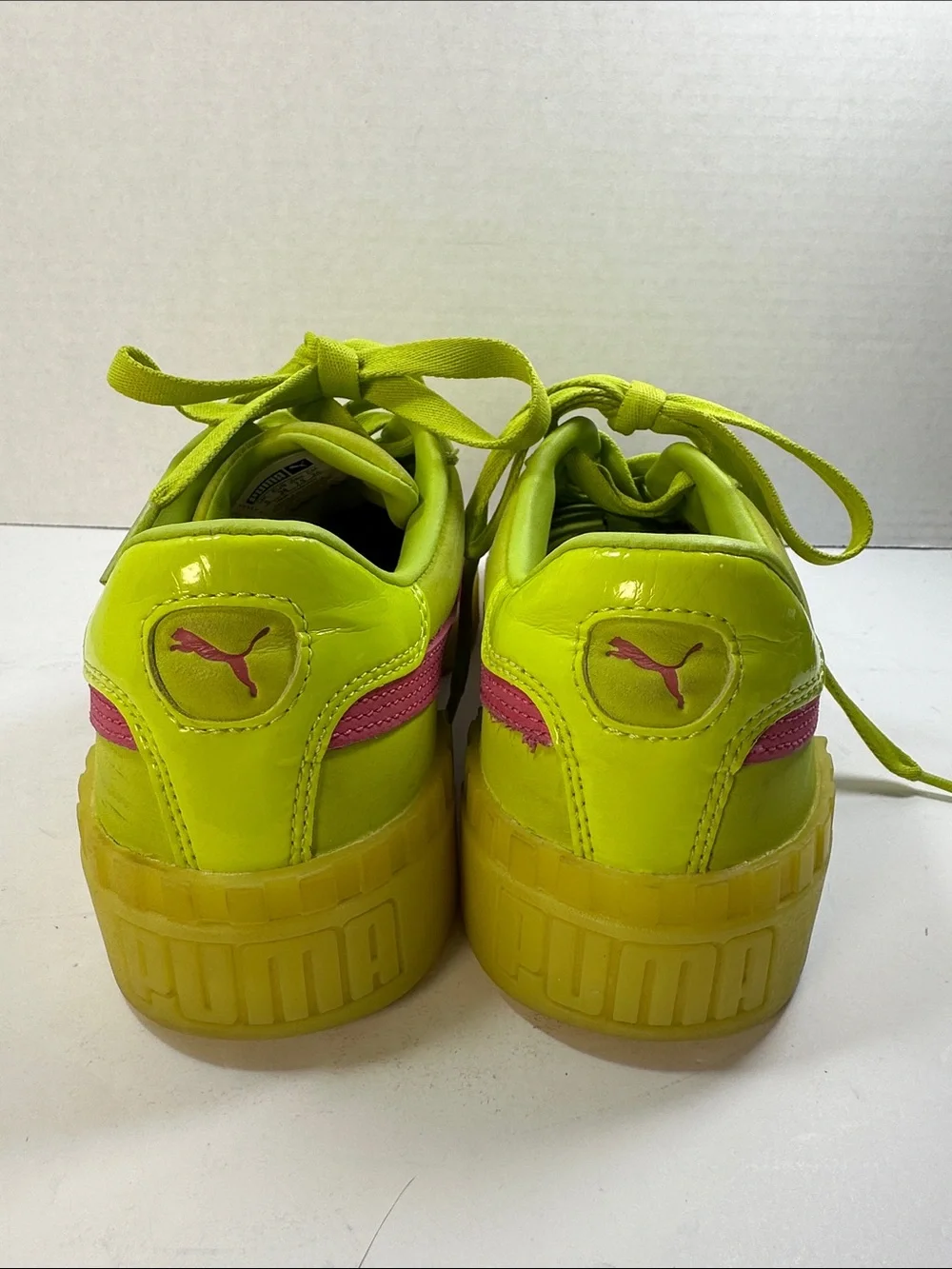 Puma Women’s Neon Lime Sneakers Tennis Shoes Athletic
